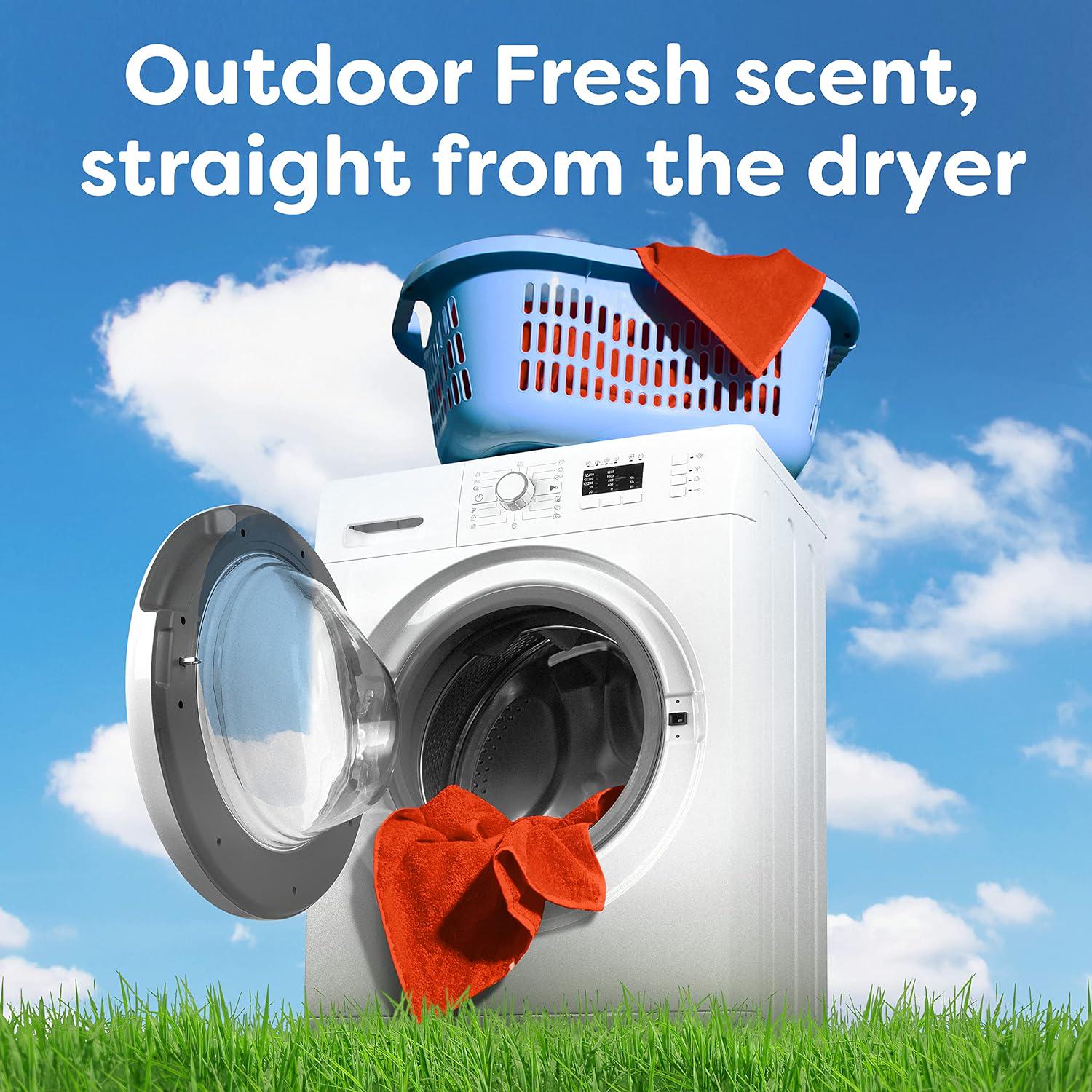 Bounce Dryer Sheets Laundry Fabric Softener, Outdoor Fresh Scent, 240 Count,