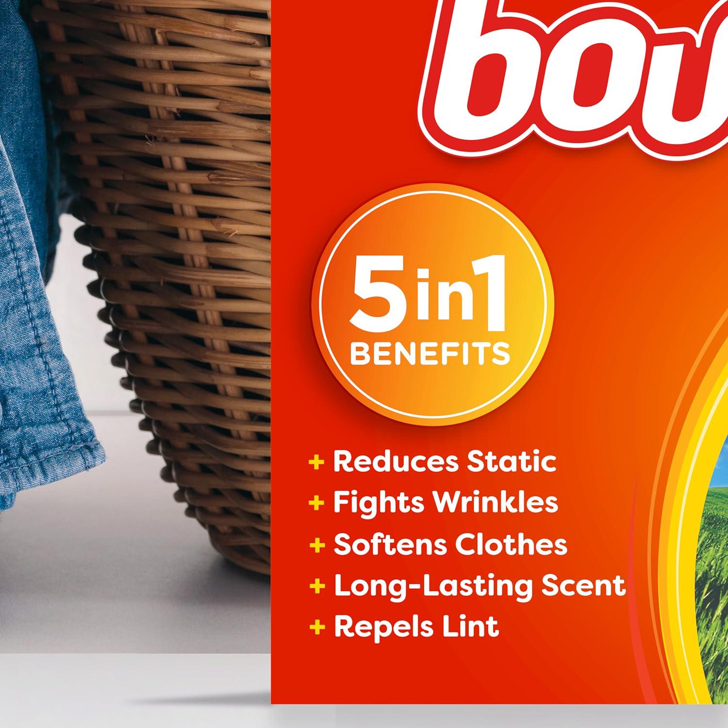 Bounce Dryer Sheets Laundry Fabric Softener, Outdoor Fresh Scent, 240 Count,