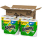 Bounty Quick Size Paper Towels, White, 8 Family Rolls (20 Regular Rolls), Highly Absorbent, Packaging May Vary