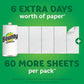 Bounty Quick Size Paper Towels, White, 12 Family Triple Rolls (36 Regular Rolls)