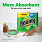 Bounty Quick Size Paper Towels, White, 8 Family Rolls (20 Regular Rolls), Highly Absorbent, Packaging May Vary