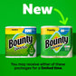 Bounty Quick Size Paper Towels, White, 8 Family Rolls (20 Regular Rolls), Highly Absorbent, Packaging May Vary