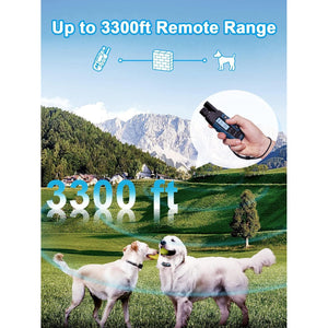 BOUSNIC Dog Shock Collar for 2 Dogs (5-120 lbs), 3300 Ft Waterproof Training Collar with Beep, Vibration & Humane Shock Modes, Rechargeable Remote Included