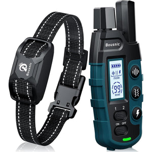 Bousnic Dog Shock Collar, 3300ft Remote Training E-Collar for All Dog Sizes, Waterproof, Beep/Vibration/Shock