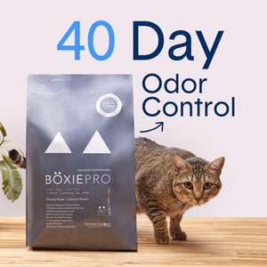 Boxie Probiotic Clumping Cat Litter Clay Formula 40 Day Odor Control 16 lb Bag