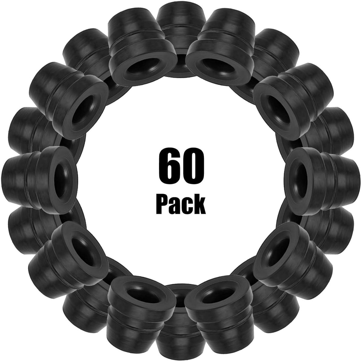 Brake Bleeder Screw Cap Grease Fitting Cap Rubber Dust Cover For Cars And Motorcycles (60 Pieces),