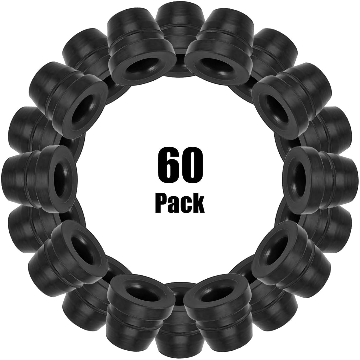 Brake Bleeder Screw Cap Grease Fitting Cap Rubber Dust Cover For Cars And Motorcycles (60 Pieces),