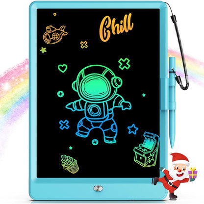Bravokids 10-Inch LCD Writing Tablet for Kids, Doodle Pad Toy Gift for Ages 3–8, Blue