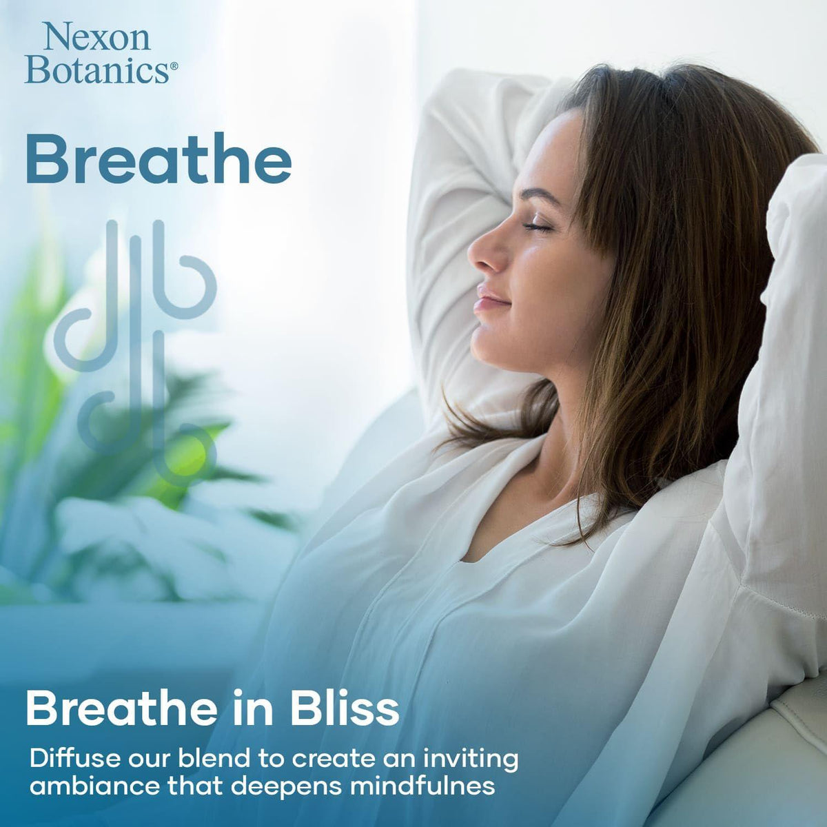 Nexon Botanics Breathe Essential Oil Blend 30 Ml - Breath Sinus Relief With Menthol Oils - For Humidifiers, Diffusers, And Aromatherapy - Nexon Botanics