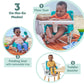 Bright Starts Disney Finding Nemo Pop 'N Sit Portable Booster, Indoor/Outdoor Use, Floor Seat With Feeding Tray, 6 Mos - 3 Yrs,