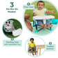 Bright Starts Disney Mickey Mouse Pop 'N Sit Portable Booster, Indoor/Outdoor Use, Floor Seat With Feeding Tray, Blue, 6 Mos - 3 Yrs,