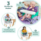 Bright Starts Disney Princess Ariel Pop 'N Sit Portable Booster, Indoor/Outdoor Use, Floor Seat With Feeding Tray, 6 Mos - 3 Yrs,