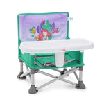 Bright Starts Disney Princess Ariel Pop 'N Sit Portable Booster, Indoor/Outdoor Use, Floor Seat With Feeding Tray, 6 Mos - 3 Yrs,