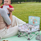 Bright Starts Disney Winnie The Pooh Pop 'N Sit Portable Booster, Indoor/Outdoor Use, Floor Seat With Feeding Tray, 6 Mos - 3 Yrs,