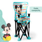 Bright Starts Disney Mickey Mouse Pop 'N Sit Portable Booster, Indoor/Outdoor Use, Floor Seat With Feeding Tray, Blue, 6 Mos - 3 Yrs,