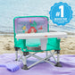 Bright Starts Disney Princess Ariel Pop 'N Sit Portable Booster, Indoor/Outdoor Use, Floor Seat With Feeding Tray, 6 Mos - 3 Yrs,
