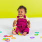 Bright Starts Lots of Links Rings, 24 Count, BPA-Free, Multicolor Toys for Stroller or Seat, Ages 0+ Months