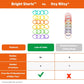 Bright Starts Lots of Links Rings, 24 Count, BPA-Free, Multicolor Toys for Stroller or Seat, Ages 0+ Months