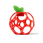 Bright Starts Oball Easy Grasp Red Apple Teether Toy, Hold My Own Collection, BPA Free, Unisex, Newborn And Up,