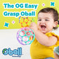 Bright Starts Oball Rattle Pink Easy Grasp Baby Toy for Newborns Pack of 1
