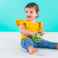 Bright Starts Oball Easy Grasp Classic Ball Infant Toy In Blue/Green, Age Newborn And Up, 4 Inches,074451122888