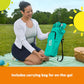 Bright Starts Pop 'N Sit Portable Booster, Indoor/Outdoor Use, Floor Seat With Feeding Tray, Teal, 6 Mos - 3 Yrs,