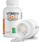 Bronson Bronson Vitamin K2 (MK7) With D3 Supplement Non-GMO Formula 5000 IU Vitamin D3 And 90 Mcg K2 MK-7 Easy To Swallow D And K Complex, 250 Capsules