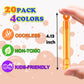 Mini Bubble Wand Party Favors for Kids, 20-Pack, Non-Candy Goodie Bag Stuffers, Birthday or Wedding Use
