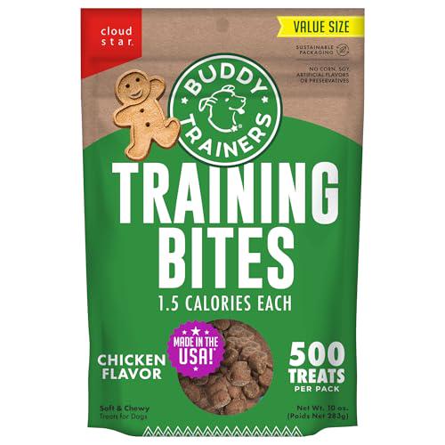 Buddy Biscuits Chicken Training Bites 10 oz Soft and Chewy Dog Treats for Training Rewards