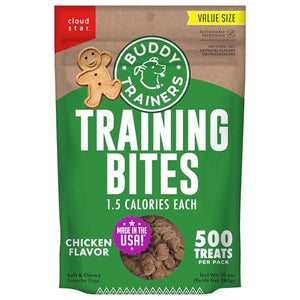 Buddy Biscuits Chicken Training Bites 10 oz Soft and Chewy Dog Treats for Training Rewards