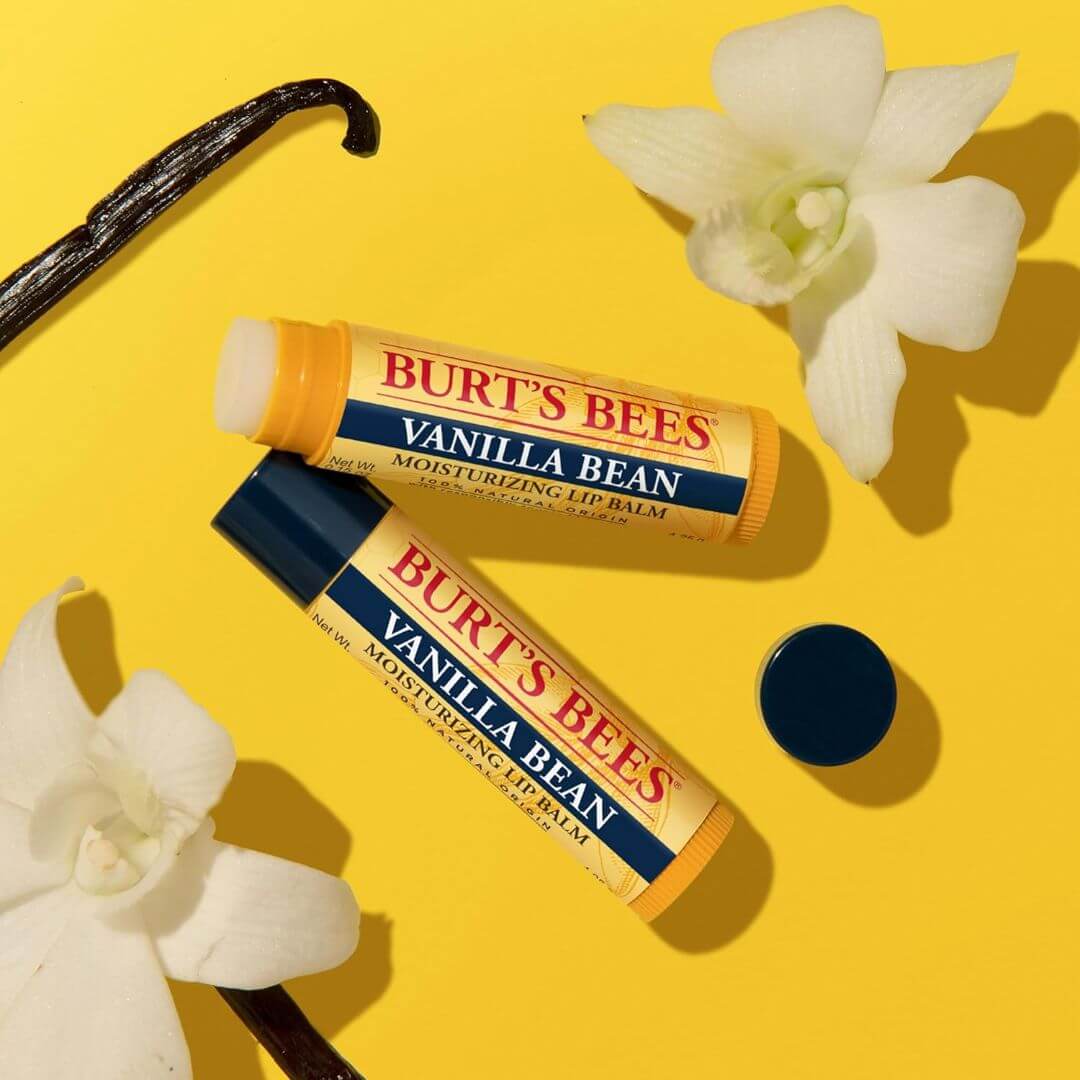 Burt's Bees Vanilla Bean Moisturizing Lip Balm (Pack Of 2) 4.25g Each,792850896970