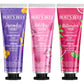 Burt's Bees Christmas Gifts, 3 Body Skincare Stocking Stuffers, Shea Butter Hand Cream Trio Set - Lavender Honey, Watermelon Mint And Wild Rose Berry (3-Pack),
