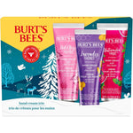 Burt's Bees Christmas Gifts, 3 Body Skincare Stocking Stuffers, Shea Butter Hand Cream Trio Set - Lavender Honey, Watermelon Mint And Wild Rose Berry (3-Pack),