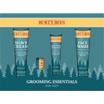 Burt's Bees Gifts Ideas - Grooming Essentials Kit, 4 Products For Men - Cooling Face Wash, Shave Cream, Soothing Moisturizer After Shave And Original Beeswax Lip Balm,