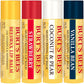 Burt's Bees Lip Balm Stocking Stuffers, Moisturizing Lip Care Christmas Gifts, Original Beeswax, Strawberry, Coconut And Pear, Vanilla Bean With Fruit Extracts, Natural Origin Lip Care (4-Pack),