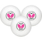 Butterfly R40+ Table Tennis Balls, 3 Pack, 40mm, White, Professional Ping Pong Balls for Competition or Training