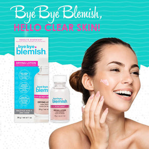 Bye Bye Blemish Acne Drying Lotion, Reduce Pimples Overnight, On-the-Spot Pimple Treatment, Beauty Skincare Essential - 1oz. (3 Pack),