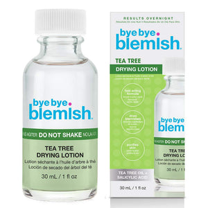 Bye Bye Blemish Tea Tree Drying Lotion, With Tea Tree Oil And Salicylic Acid, Fast-acting Formula, Dries Blemishes, Purifies Skin, 1 Fl Oz, 1-Pack,