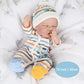 Caranovo Lifelike Baby Doll, 12 Inch, Vinyl Full Body, Sleeping Reborn Doll, Realistic Look, For 3+ Years Kids