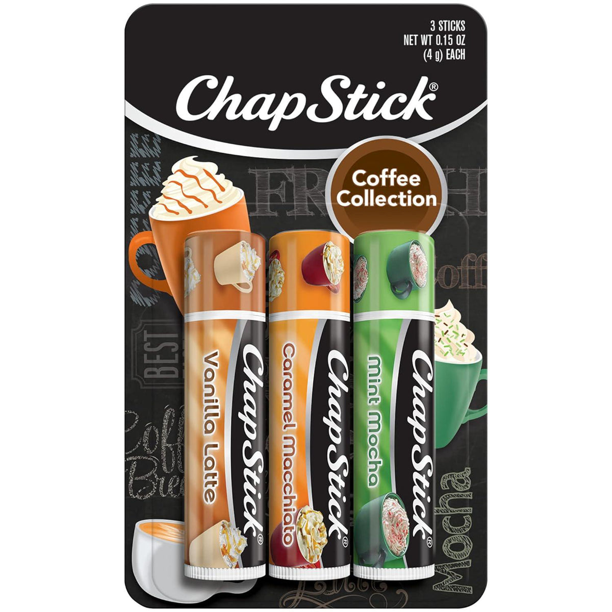 ChapStick Lip Care Set, Tropical Paradise Collection 3-Pack Mango Sunrise, Key Lime And Aloha Coconut Lip Balm, 0.15 Oz Ea,Does not Apply