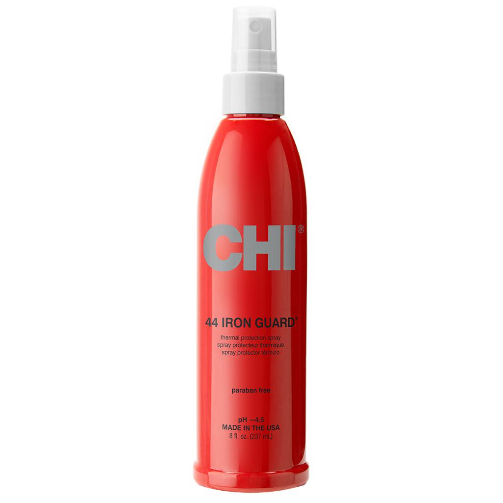 CHI 44 Iron Guard Thermal Protection Spray, Nourishing Formula Helps Resist Heat Damage To Hair And Tame Frizz, Clear, 8 Oz,