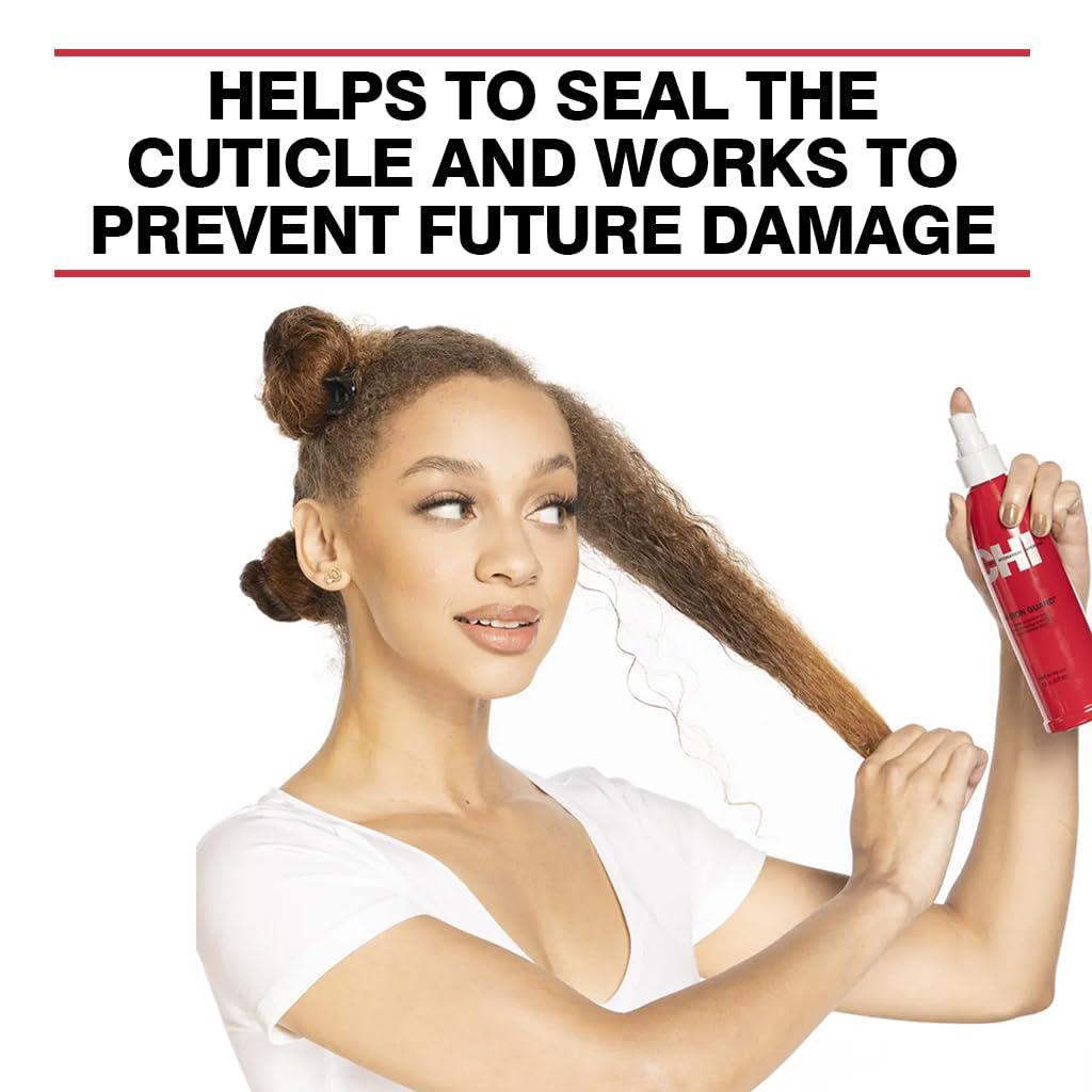 CHI 44 Iron Guard Thermal Protection Spray, Nourishing Formula Helps Resist Heat Damage To Hair And Tame Frizz, 2 Oz,