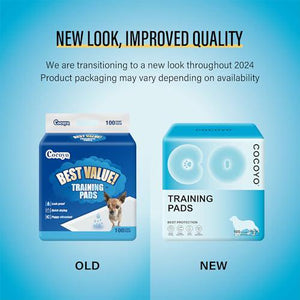 Cocoyo Dog Training Pads 22 x 22 Inches 100 Count Ultra Absorbent Leakproof Puppy Potty Pads for Indoor Use