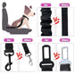 Cooyoo Dog Seat Belt Set of 3 Adjustable Retractable Car Harness for Pets Heavy Duty Nylon for Vehicle Travel Safety