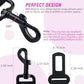 Cooyoo Dog Seat Belt Set of 3 Adjustable Retractable Car Harness for Pets Heavy Duty Nylon for Vehicle Travel Safety