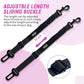Cooyoo Dog Seat Belt Set of 3 Adjustable Retractable Car Harness for Pets Heavy Duty Nylon for Vehicle Travel Safety
