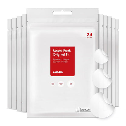 COSRX COSRX Acne Pimple Patch Absorbing Hydrocolloid Original 3 Size Patches For Blemishes And Zits Cover, Spot Stickers For Face And Body, Not Tested On Animals (240)