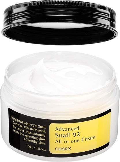 COSRX COSRX Snail Mucin 92% Face Moisturizer, 3.52 Oz, Lightweight Moisturing Cream For Soft, Glowy Skin, Korean Skin Care, Korean Moisturizer Face Cream