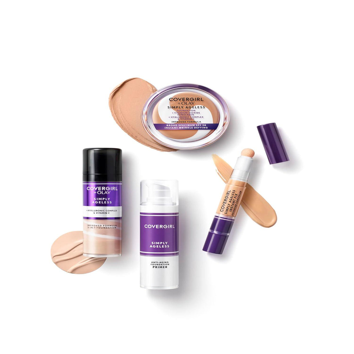 COVERGIRL COVERGIRL+Olay Simply Ageless 3-in-1 Liquid Foundation Classic Ivory, 1 Ounce (packaging May Vary)