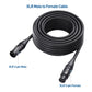 Cable Matters 2-Pack Premium XLR To XLR Cables, XLR Microphone Cable 35 Feet, Oxygen-Free Copper (OFC) XLR Male To Female Cord, Mic Cord, XLR Speaker Cable, Black,